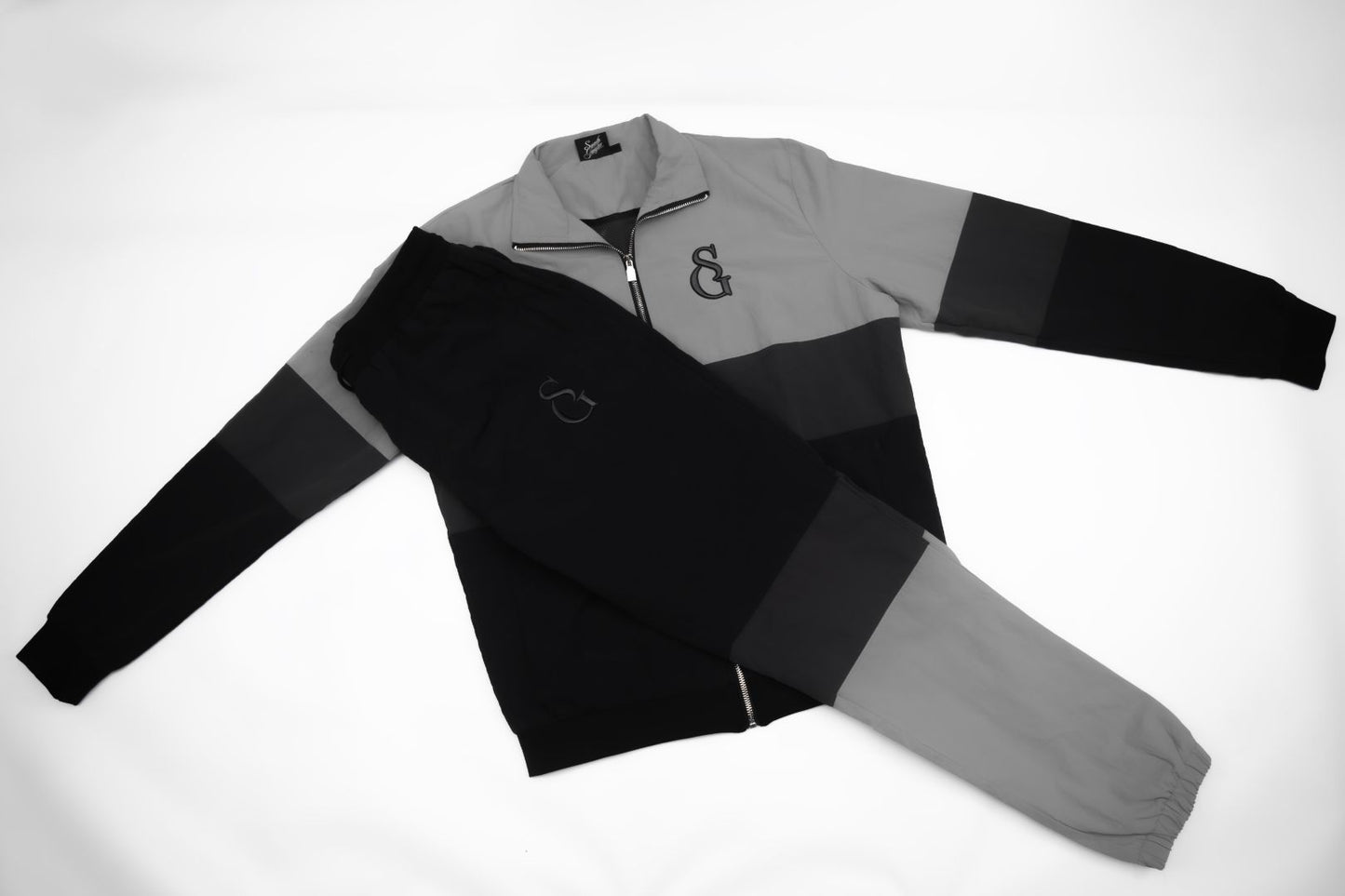 Grey & Black Colourway Nylon 'SG' Tracksuit