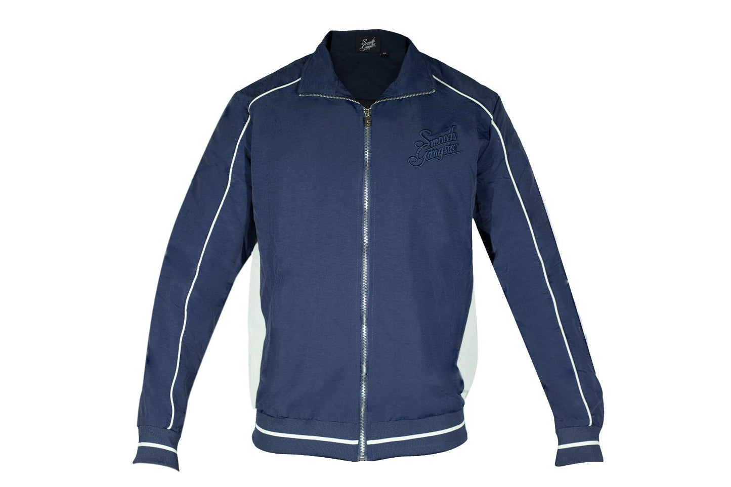 Dark Navy Blue Nylon 'Smooth Gangster' Tracksuit