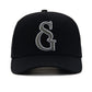 Black & Grey ‘SG’ Cap With White Outline