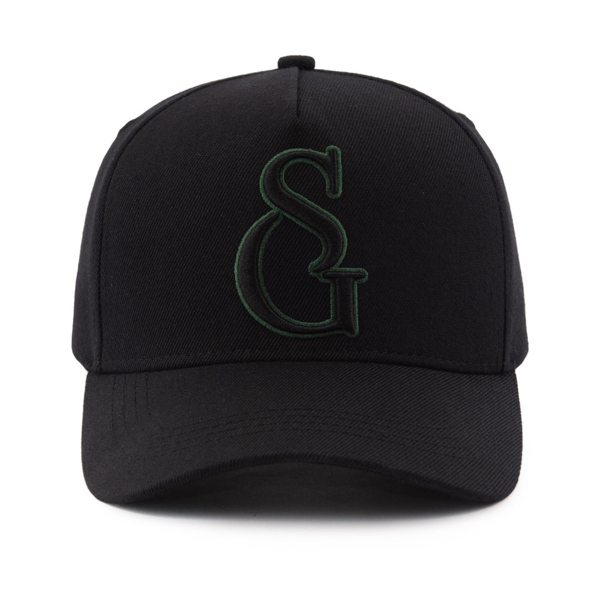 Black ‘SG’ Cap With Green Outline