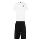 White & Black SG Shorts Set