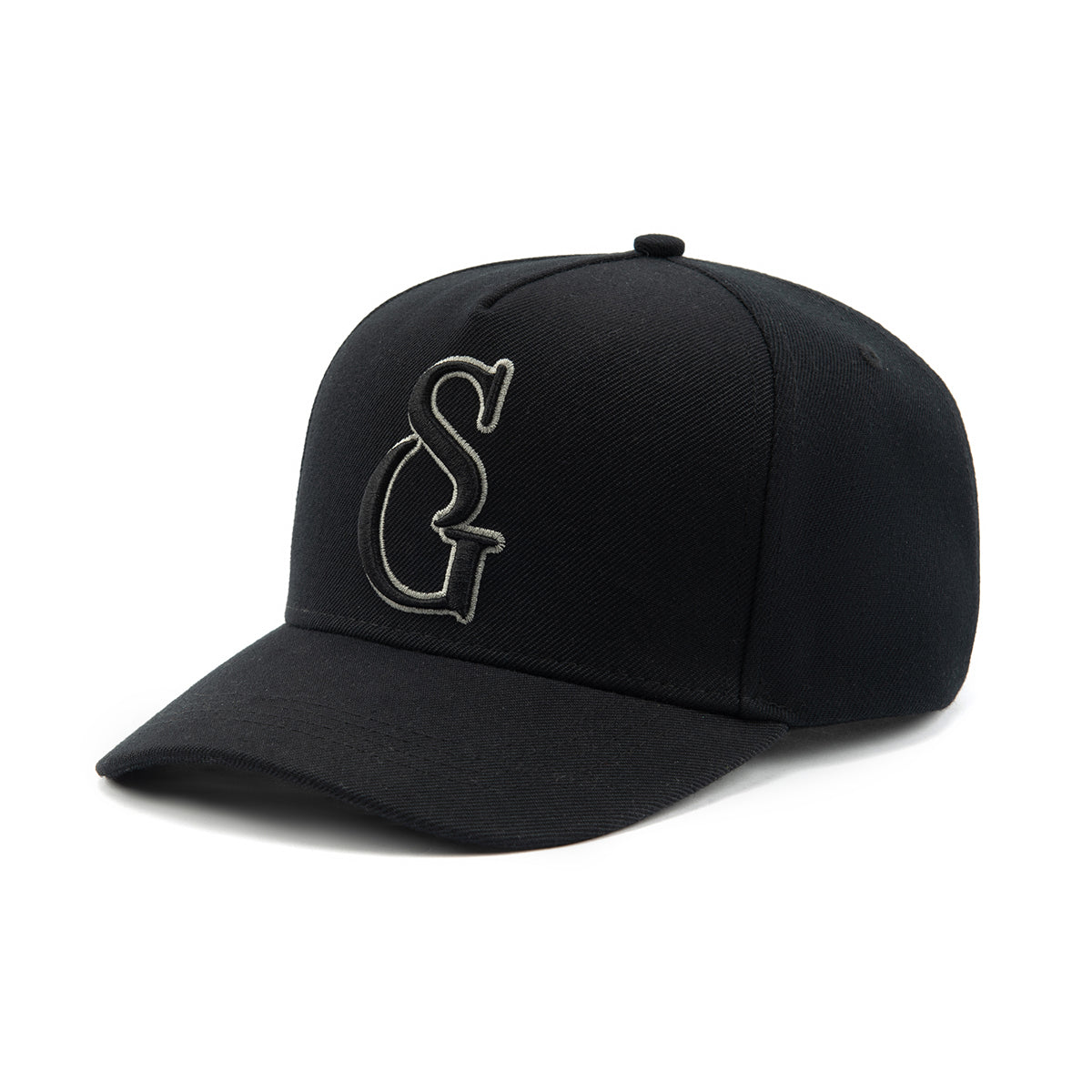 Black ‘SG’ Cap With Grey Outline